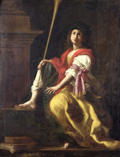 Clio, muze van de geschiedenis, 1624 door Giovanni Baglione