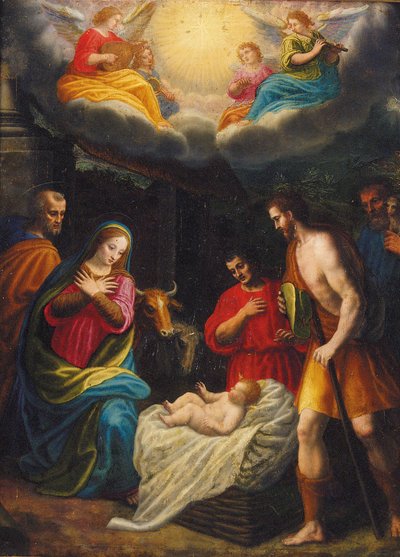 De aanbidding van de herders door Giovanni Balducci
