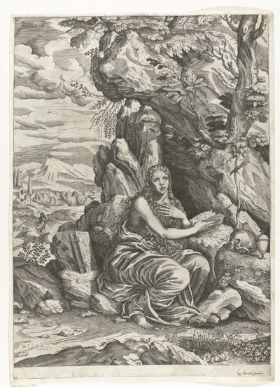 Boetvaardige Maria Magdalena door Giovanni Batista Mazza
