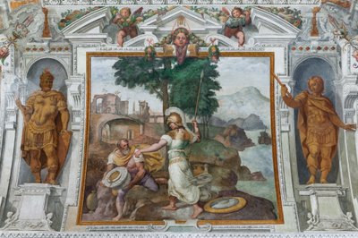 Ulysses en Minerva, ca.1560 door Giovanni Battista Castello