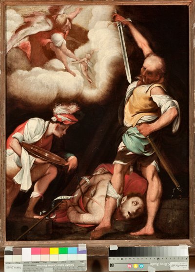 De onthoofding van Johannes de Doper (detail) door Giovanni Battista  Crespi