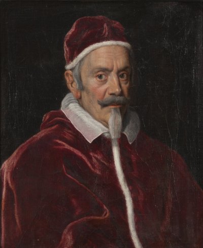 Portret van paus Alexander VII door Giovanni Battista  Gaulli