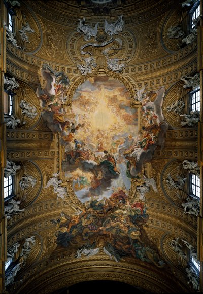 De triomf van de Heilige Naam van Jezus door Giovanni Battista  Gaulli