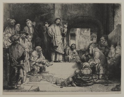 Christus Prediking (La Petite tombe), c.1652 door Giovanni Battista Tiepolo