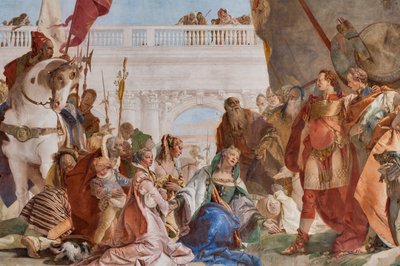 Kuisheid van Alexander de Grote (detail) door Giovanni Battista Tiepolo