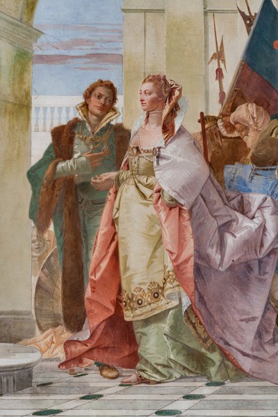 Grootmoedigheid van Scipio Africanus (detail) door Giovanni Battista Tiepolo