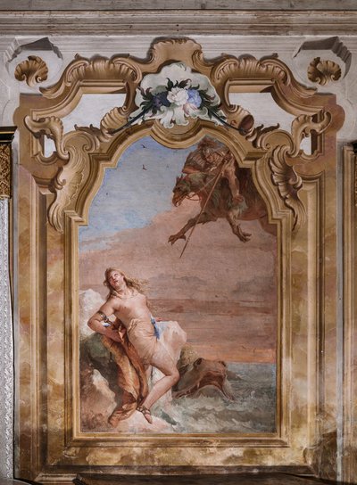 Palazzina (Klein Gebouw): tweede kamer of kamer van Ariosto met fresco