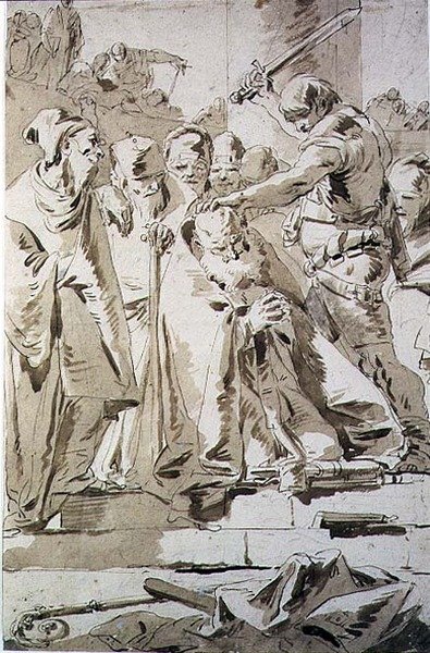 De Onthoofding van een Bisschop door Giovanni Battista Tiepolo