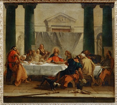 Het laatste avondmaal ... door Giovanni Battista (1696-1770) Tiepolo
