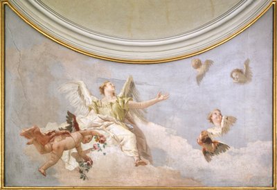 Hemelvaart (detail), Oratorium van Zuiverheid, Udine door Giovanni Battista Tiepolo