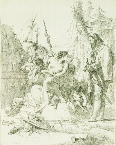 Capriccio door Giovanni Battista Tiepolo