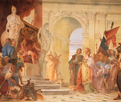 Grootmoedigheid van Scipio (detail) door Giovanni Battista Tiepolo