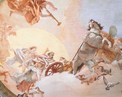 Huwelijksallegorie (detail) door Giovanni Battista Tiepolo