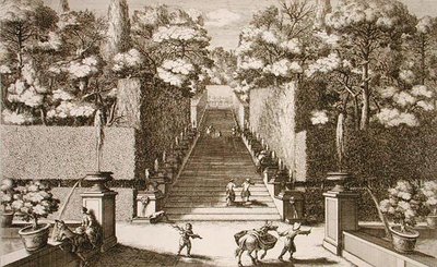 De grote trap in de Villa d