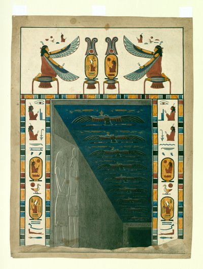 Grafdeur of Ingang, uit het Egyptische Graf van Seti I door Giovanni Battista Belzoni