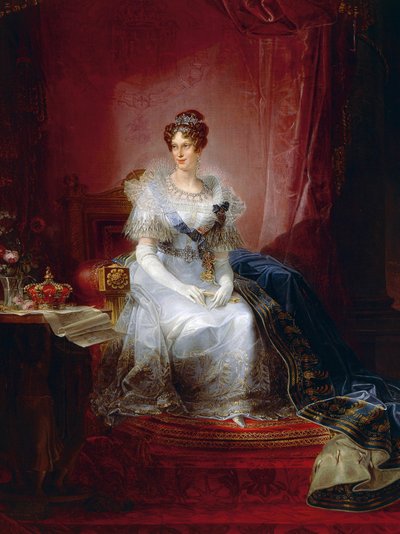 Portret van Marie Louise, Hertogin van Parma door Giovanni Battista Borghesi