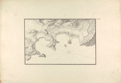 Topografische kaart van Halicarnassus bij zijn haven door Giovanni Battista Borra