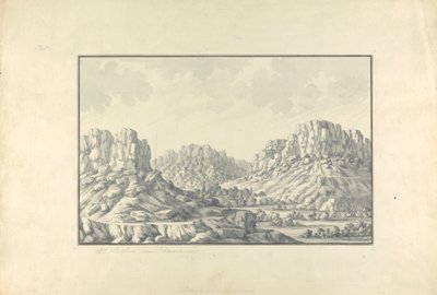 Uitzicht op Heuvelsteden of Ruïnes bij Damascus door Giovanni Battista Borra