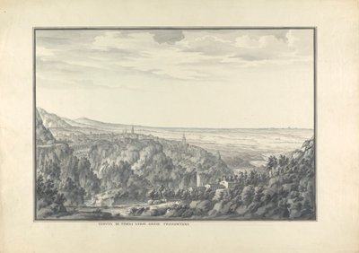 Uitzicht op Tivoli in de Richting van de Noordwind door Giovanni Battista Borra