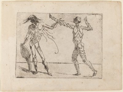 Uit "Bizzarie di varie Figure" door Giovanni Battista Bracelli