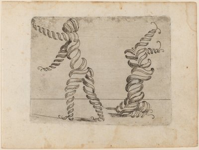 Uit "Bizzarie di varie Figure" door Giovanni Battista Bracelli