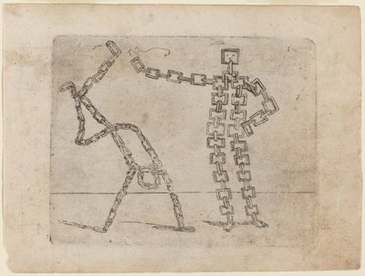Uit "Bizzarie di varie Figure" door Giovanni Battista Bracelli