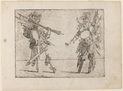 Uit "Bizzarie di varie Figure" door Giovanni Battista Bracelli