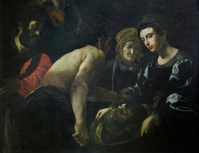 Salome met het hoofd van Johannes de Doper door Giovanni Battista Caracciolo