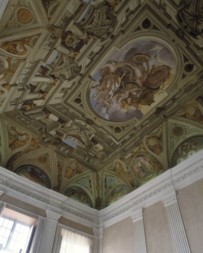 De val van Phaeton (1625) - Fresco en trompe l