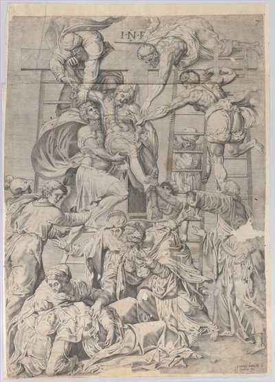 De Kruisafneming, 1550-1600 door Giovanni Battista Cavalieri
