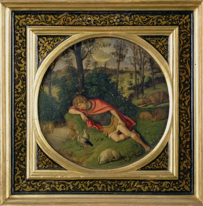 Endymion Slapend door Giovanni Battista Cima da Conegliano