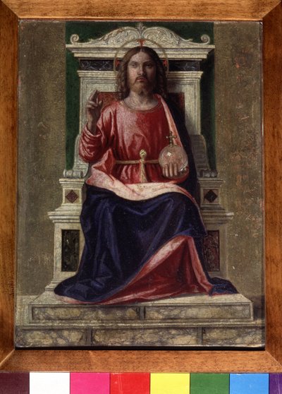 Christus op de troon door Giovanni Battista Cima da Conegliano