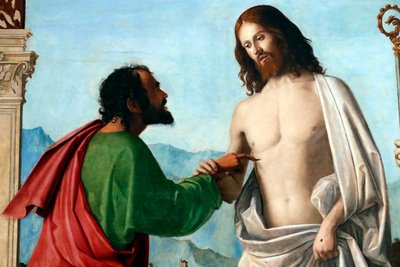 De ongeloof van Sint Thomas door Giovanni Battista Cima da Conegliano