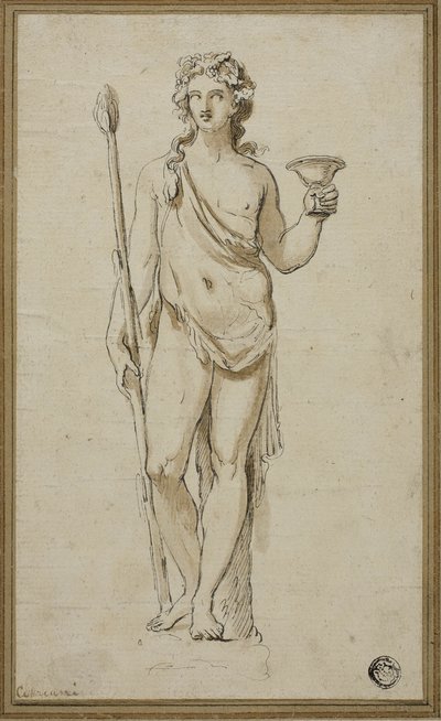 Bacchus door Giovanni Battista Cipriani