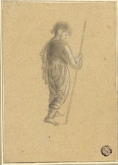 Jongen met staf door Giovanni Battista Cipriani