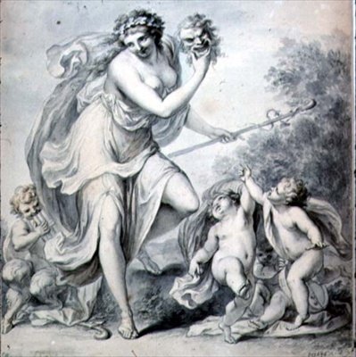 Komedie, 18e eeuw door Giovanni Battista Cipriani