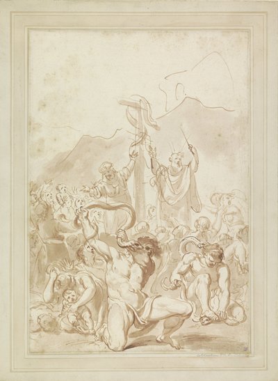De aanbidding van de koperen slang door Giovanni Battista Cipriani