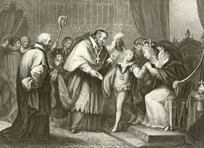 Edward, Hertog van York neemt afscheid van zijn moeder door Giovanni Battista Cipriani