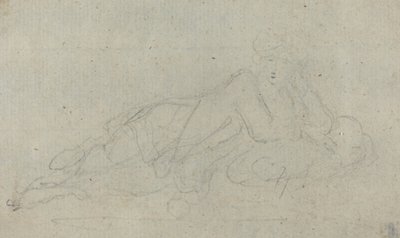 Liggende Vrouw (verso) door Giovanni Battista Cipriani