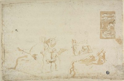 Schetsen van mythologische onderwerpen door Giovanni Battista Cipriani