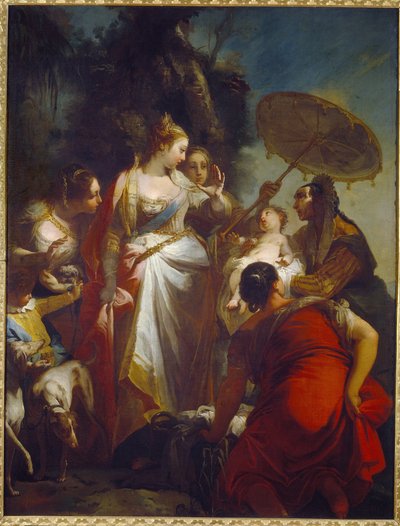 De vondst van Mozes door Giovanni Battista Crosato