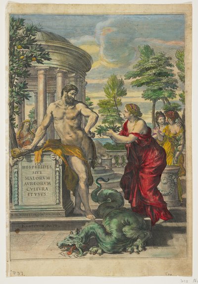 Frontispice en Titelpagina van Hesperides, 1646 door Giovanni Battista Ferrari