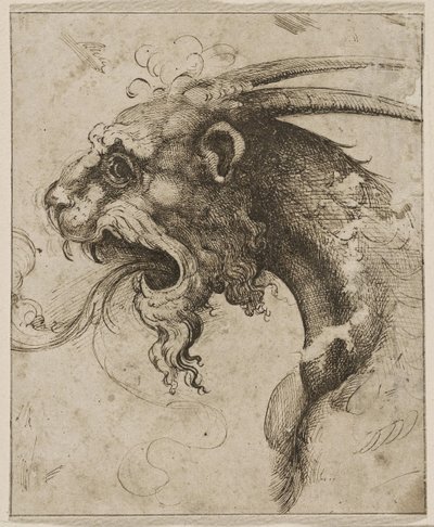 Hoofd van een Chimera door Giovanni Battista Franco