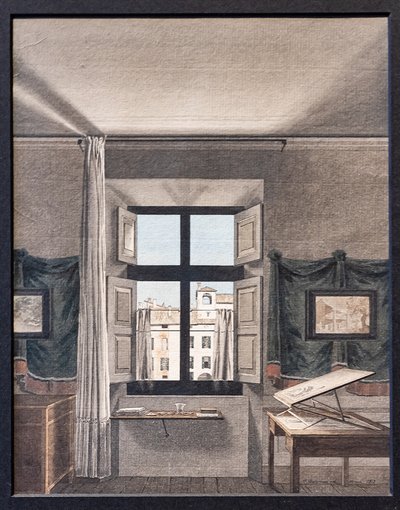 De studio van de schilder in Parma door Giovanni Battista Gubernatis