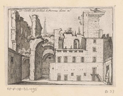 Resten van het Serapeum te Rome door Giovanni Battista Mercati