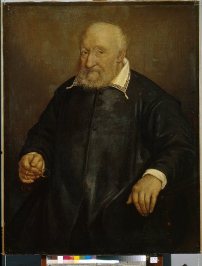Portret van Christoforo Novati door Giovanni Battista Moroni