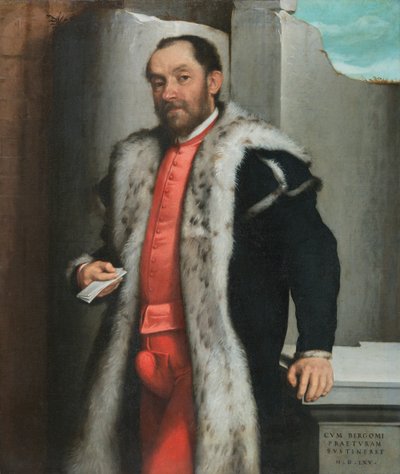 Portret van Antonio Navagero door Giovanni Battista Moroni