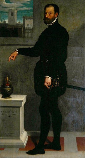 Portret van Graaf Secco Suardo door Giovanni Battista Moroni