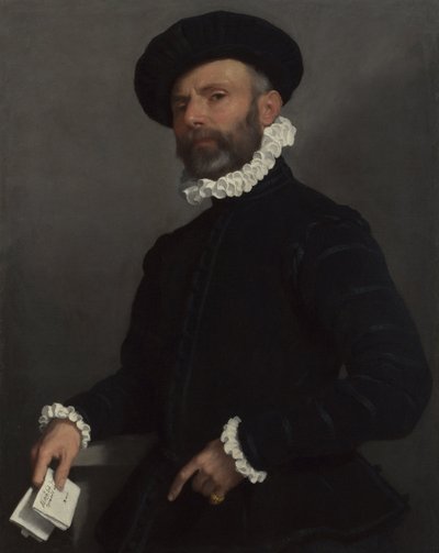 Portret van een man met een brief (L