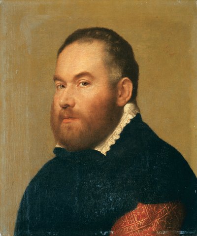 Portret van een heer door Giovanni Battista Moroni